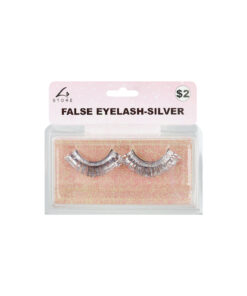 Silver Metallic False Eyelashes