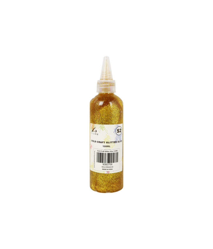 Gold Craft Glitter Glue 120ml LookSharpStore