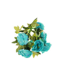 Blue Big Rose Garland 210cm