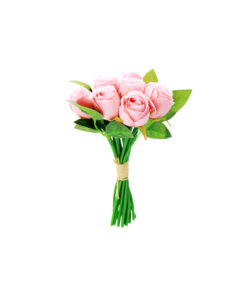 Pink Fragrance Rose 12 Head 24cm