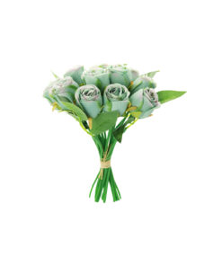 Blue Fragrance Rose 12 Head 24cm