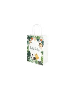 Animal Printed Small Paper Bags 21cm 4pk