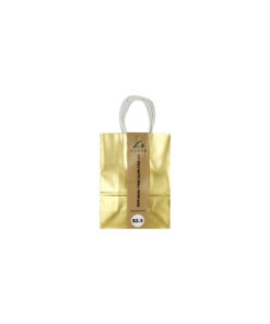 Alternative view of Gold Matte Small Paper Bags 21cm 4pk