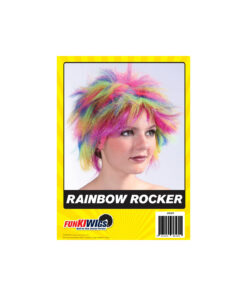 Rainbow Rocker Wig