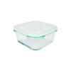 Glass Storage Container With Plastic Snap Lid 650ml