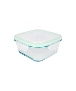 Glass Storage Container With Plastic Snap Lid 650ml