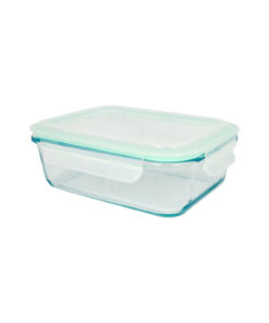 Glass Storage Container With Plastic Snap Lid 890ml