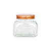 Medium Glass Storage Jar With Copper Lid