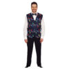 Blue Christmas Waist Coat Adult