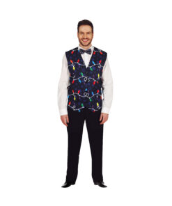 Blue Christmas Waist Coat Adult