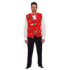Red Christmas Waist Coat Adult