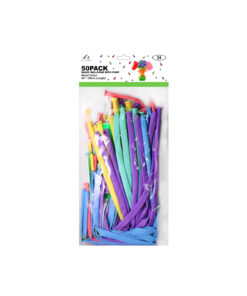 Alternative view of Rainbow Mixed Magic Balloons With Pump 50pcs