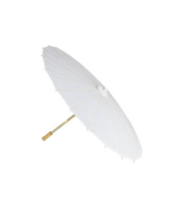 White Large Fabric Parasol 40cm