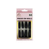 Black Press On Nails 24pc