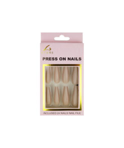 Ivory Press On Nails 24pc