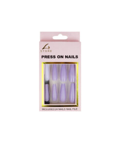Light Purple Press On Nails 24pc