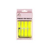 Luminous Yellow Press On Nails 24pc