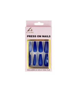 Royal Blue Press On Nails 24pc