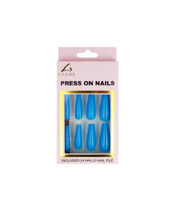 Sky Blue Press On Nails 24pc