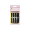 Black Glitter Press On Nails 24pc
