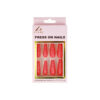Hot Pink Glitter Press On Nails 24pc
