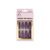 Purple Glitter Press On Nails 24pc