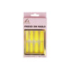 Yellow Glitter Press On Nails 24pc