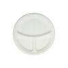 Biodegradable 3 Compartment Plate 10in 25pc