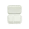 Biodegradable 2 Compartment Container 25cm 10pc