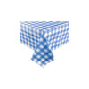 Blue Gingham Flannel Table Cloth 137x274cm