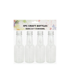 Alternative view of Plastic Craft Bottles 60ml 4pk