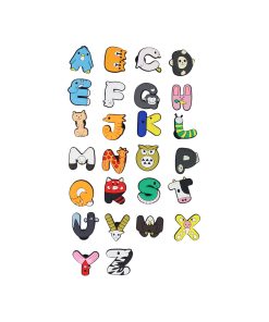 Alternative view of Cartoon Letters Shoe Charms 26pc