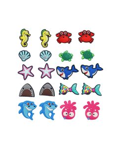 Alternative view of Sea Animals Shoe Charms 20pc