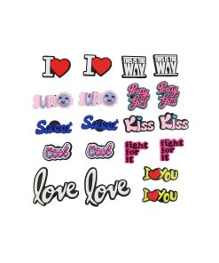 Alternative view of Writings Shoe Charms 20pc