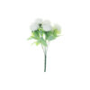 White Peony 5 Head Bunch 40cm