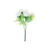 White Peony 5 Head Bunch 40cm