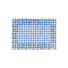Blue Gingham Rectangle Paper Doilies 6.5x9in 50pk