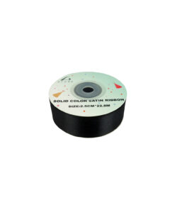 Black Solid Colour Satin Ribbon 2.5cm