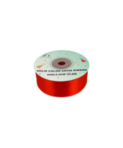 Red Solid Colour Satin Ribbon 2.5cm