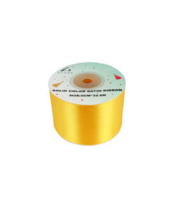 Gold Solid Colour Satin Ribbon 5cm