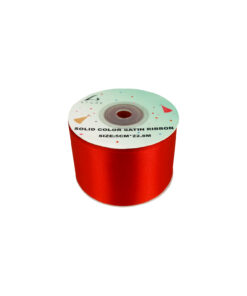 Red Solid Colour Satin Ribbon 5cm