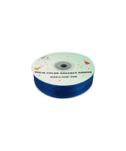 Dark Blue Solid Colour Organza Ribbon 2.5cm