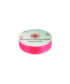 Hot Pink Solid Colour Organza Ribbon 2.5cm