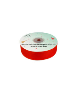 Red Solid Colour Organza Ribbon 2.5cm