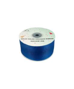 Dark Blue Solid Colour Organza Ribbon 5cm
