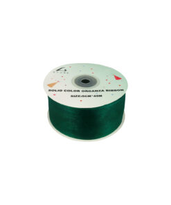 Dark Green Solid Colour Organza Ribbon 5cm