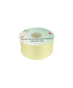 Ivory Solid Colour Organza Ribbon 5cm