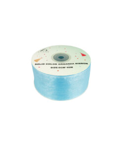 Light Blue Solid Colour Organza Ribbon 5cm