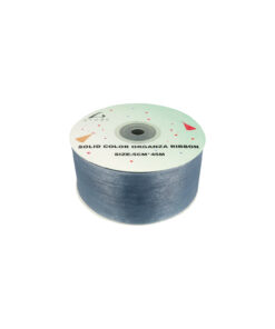 Silver Solid Colour Organza Ribbon 5cm