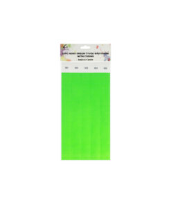 Alternative view of Neon Green Tyvek Wristbands With Coding 50pc